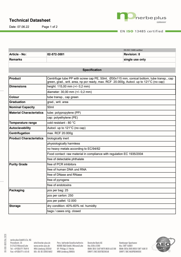 

Technical Datasheet 02 572 3001

